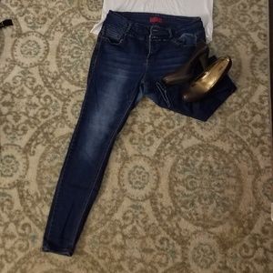 Wax Jean Skinny Dark Wash